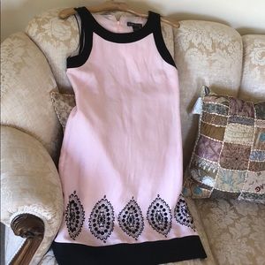 Beautiful pink and black embroidered dress
